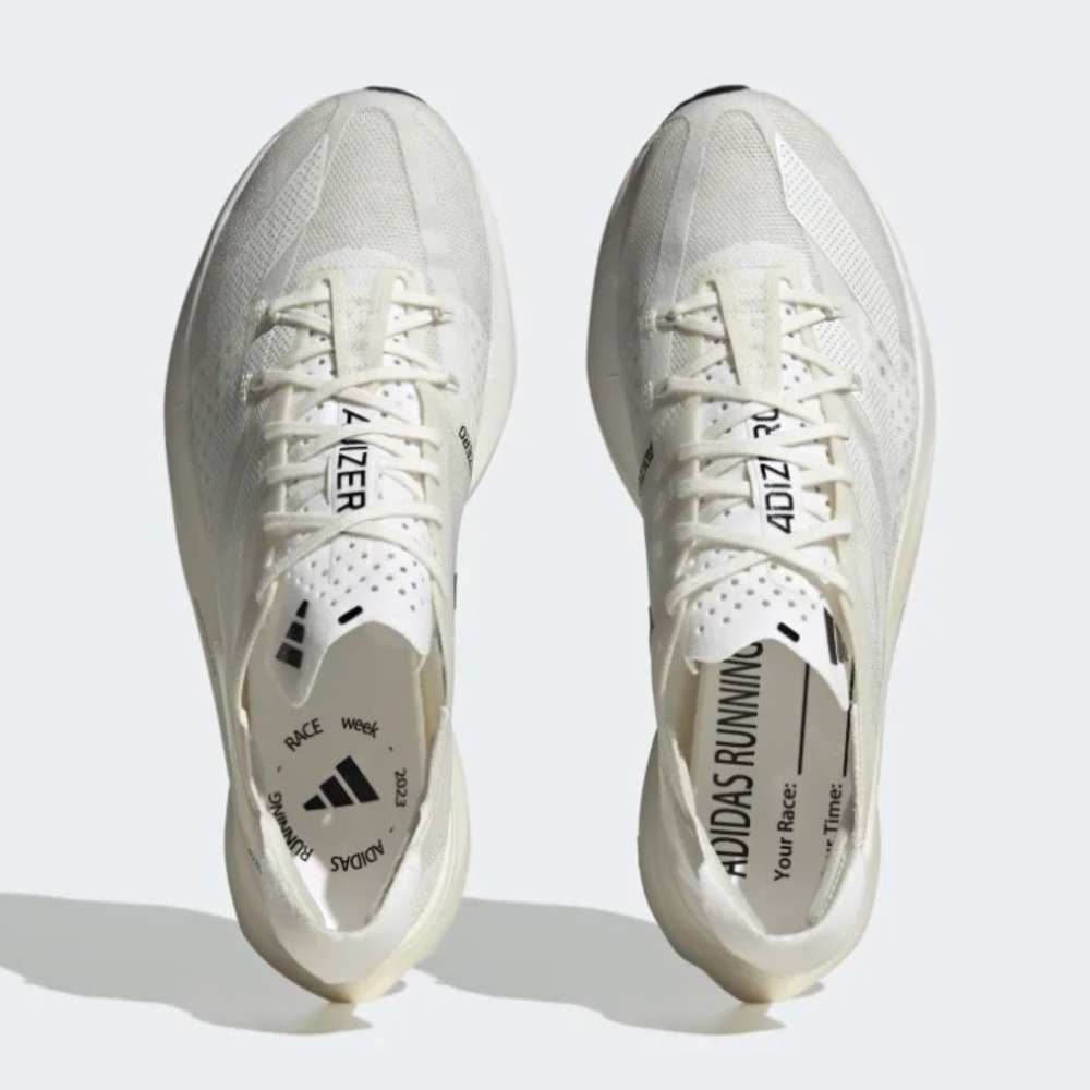 adidas Adizero Adios Pro 3 Triple White - Picture 6 of 11